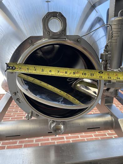 Used LB Bohle 1800 Liter Stainless Steel IBC Blending Tank Max Temp 100 C