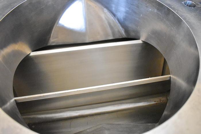 Used USED ROTARY AIR LOCK VALVE, 14'' X 14'', STAINLESS STEEL, UNUSED