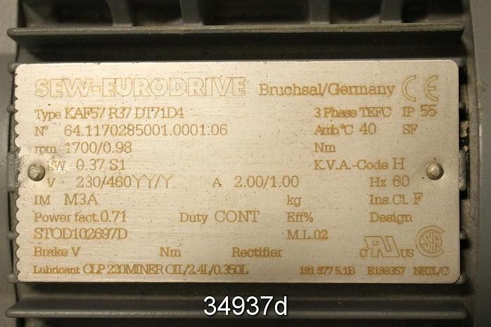 Used Metso Optifiner RF-3 Refiner Set up Motor #34937