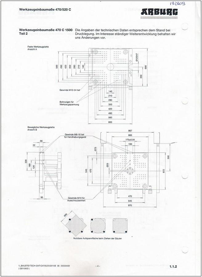 2003 ARBURG 470 C 1500-675