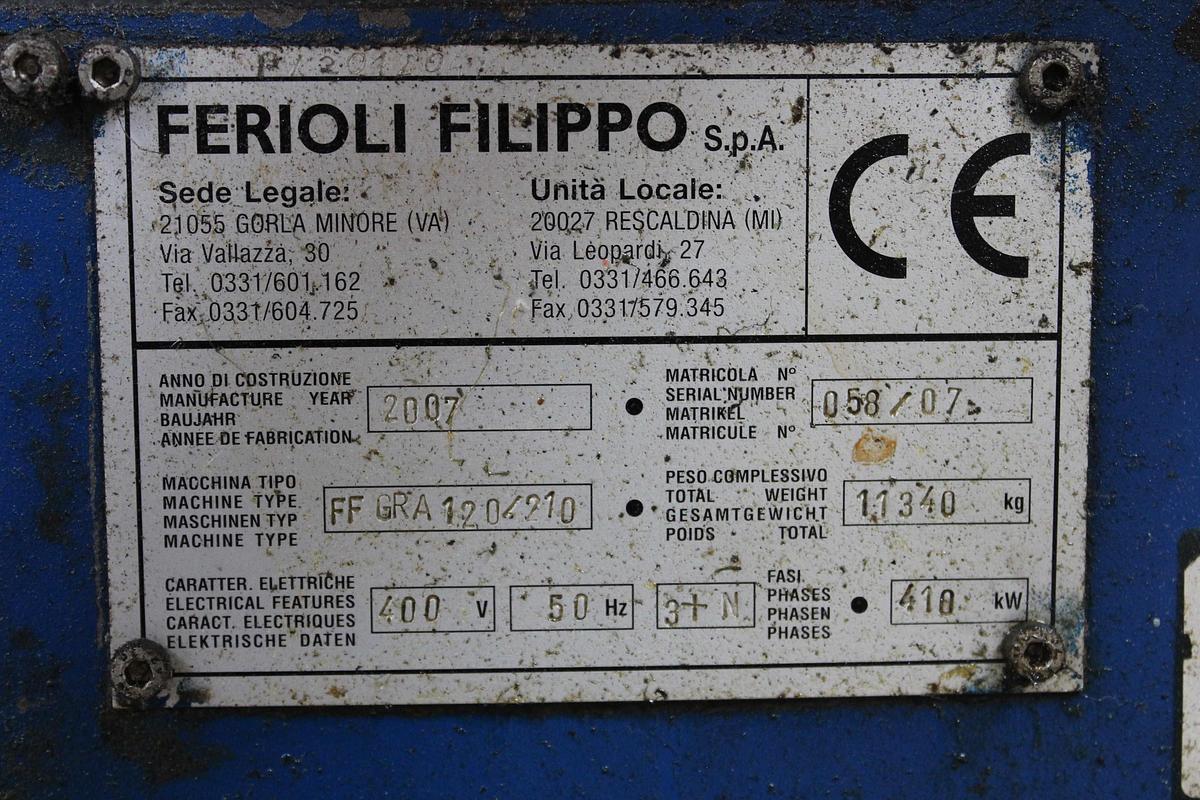 2007 FILIPPO FERIOLI SPA FF GR120/210
