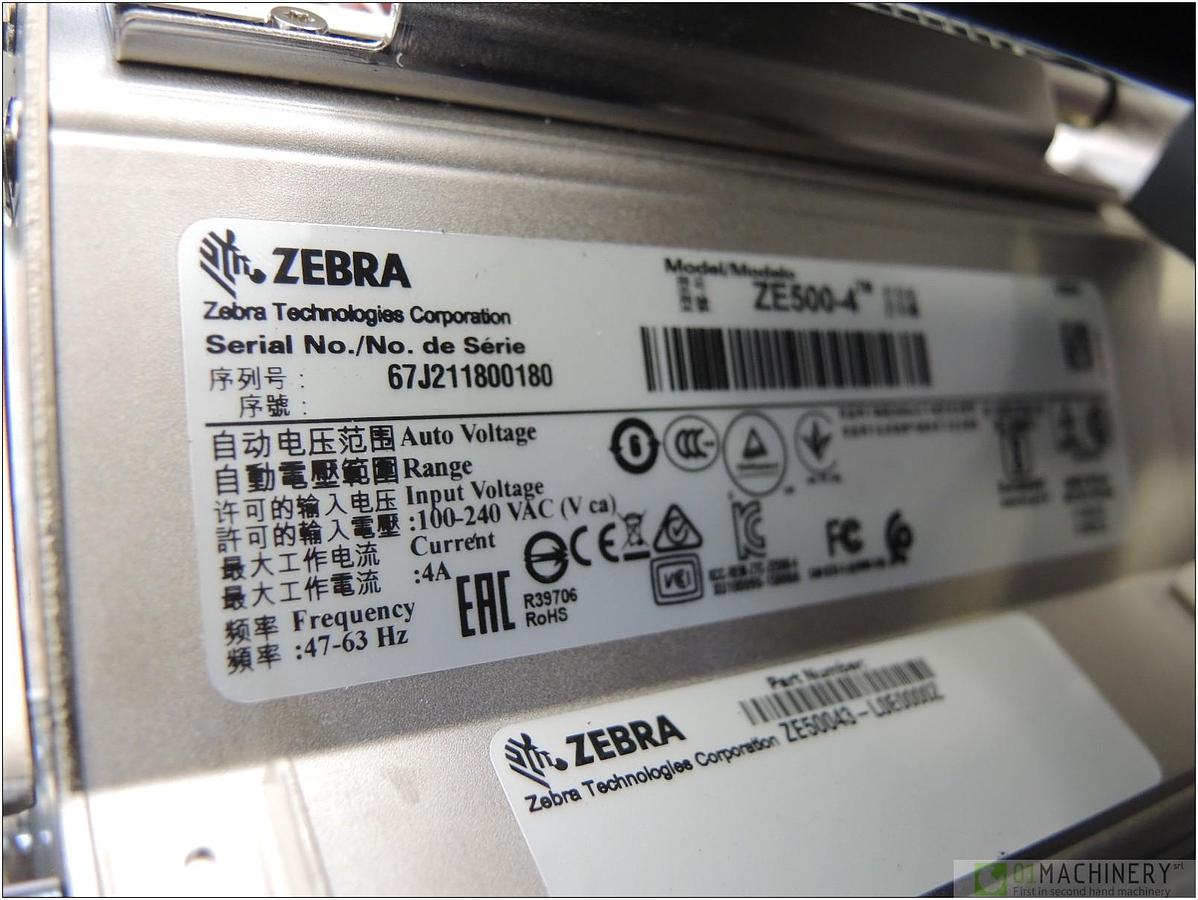 Usato 2017 ZEBRA ZE500-4 AI2486