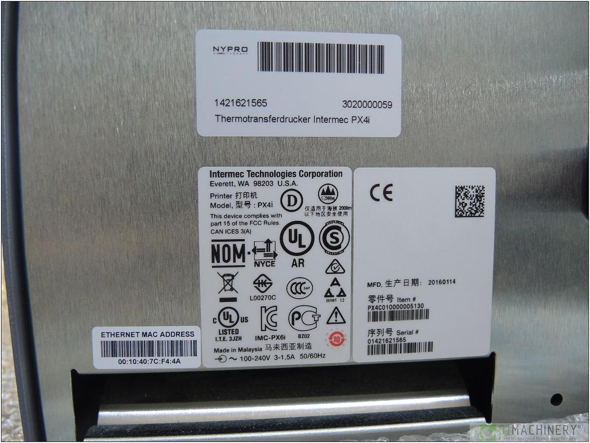 2016 INTERMEC PX4i