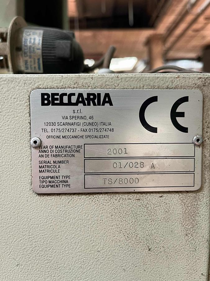 2001 BECCARIA SRL TS/8000