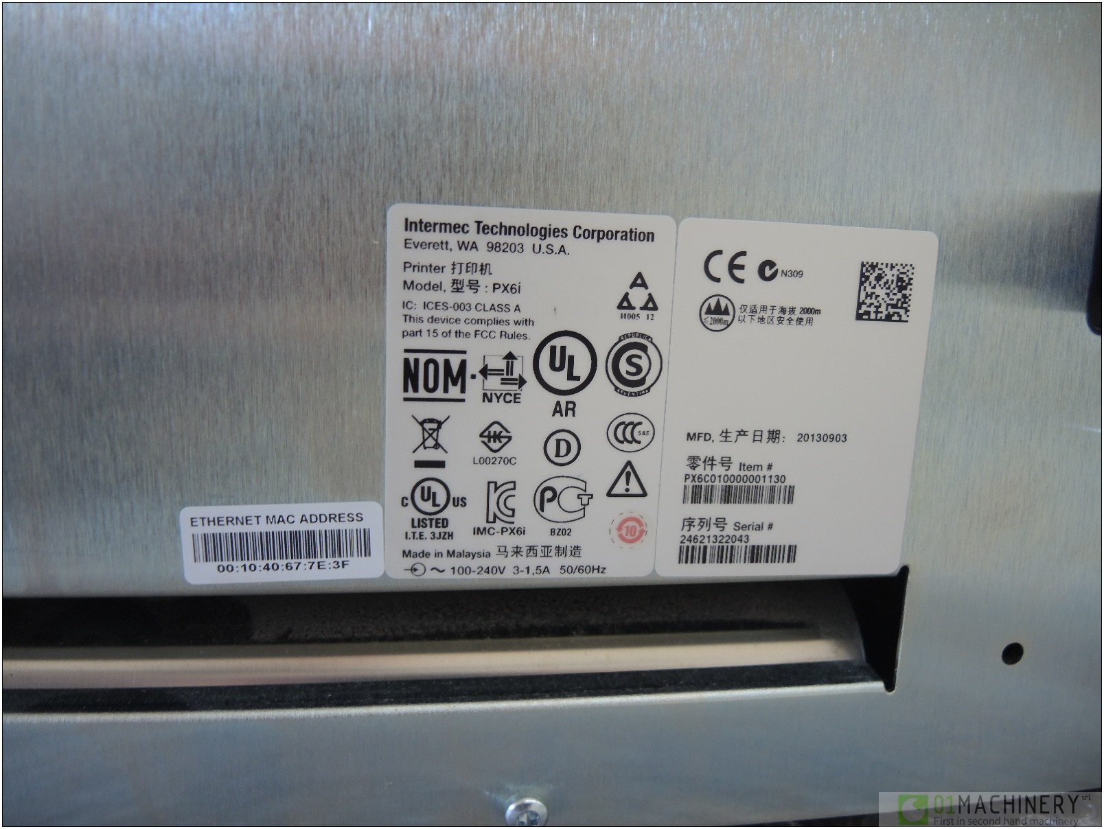 2013 INTERMEC Px6i