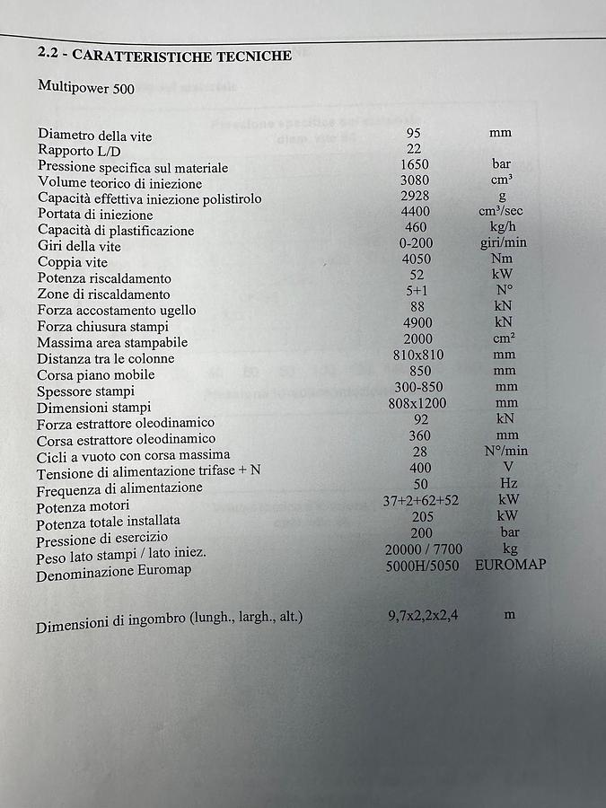 2014 PLASTIC METAL MULTIPOWER 500 HY HE