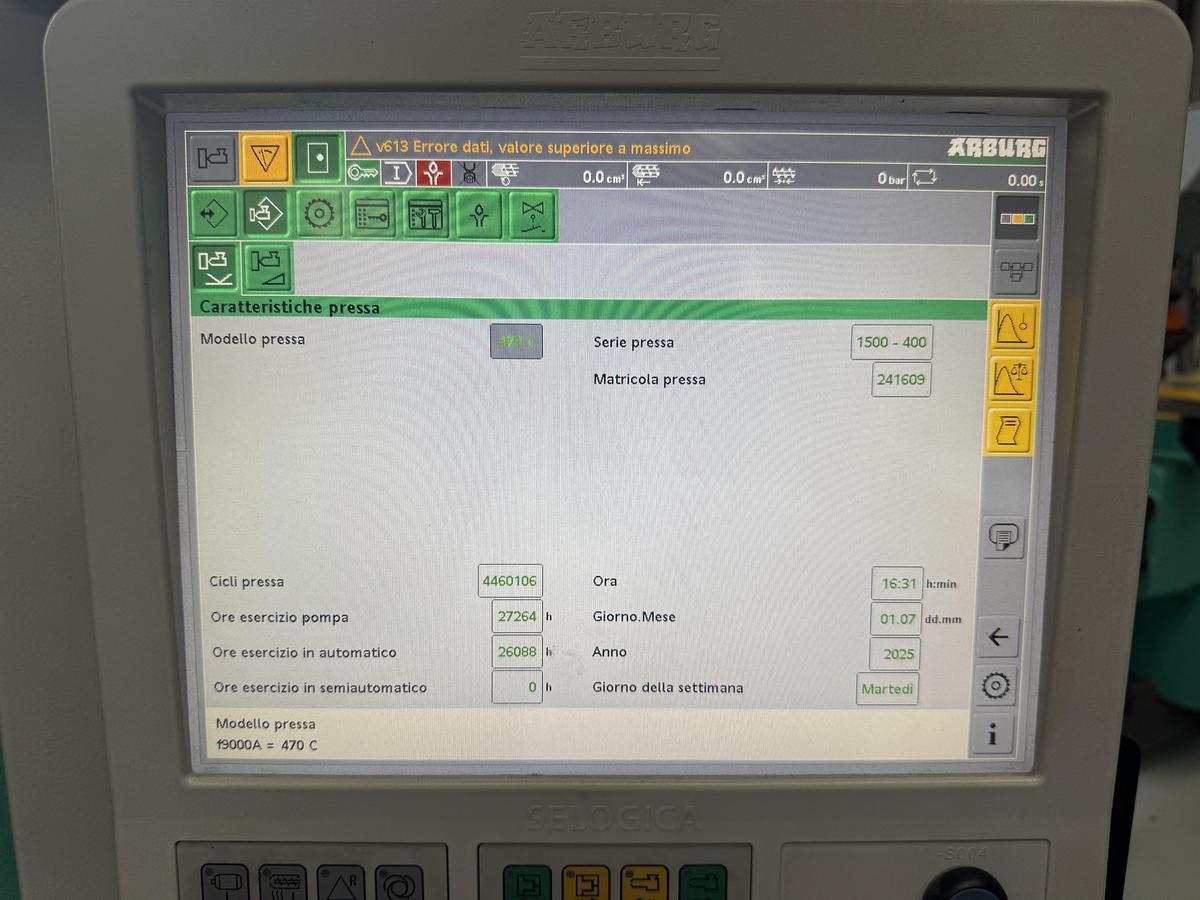 2017 ARBURG 470C 1500- 400 GOLD