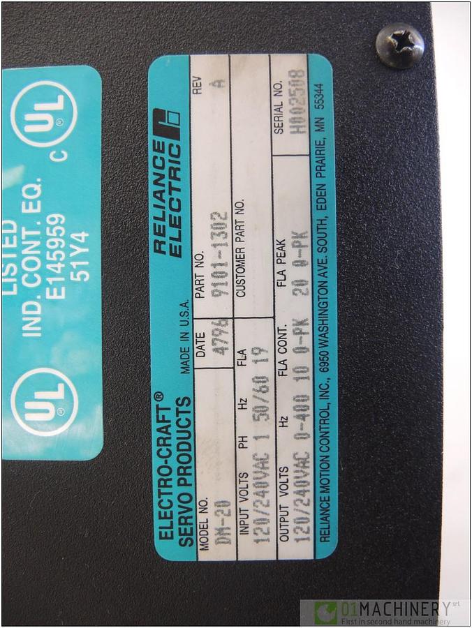 1996 ELECTRO CRAFT DM-20 (9101-1302)