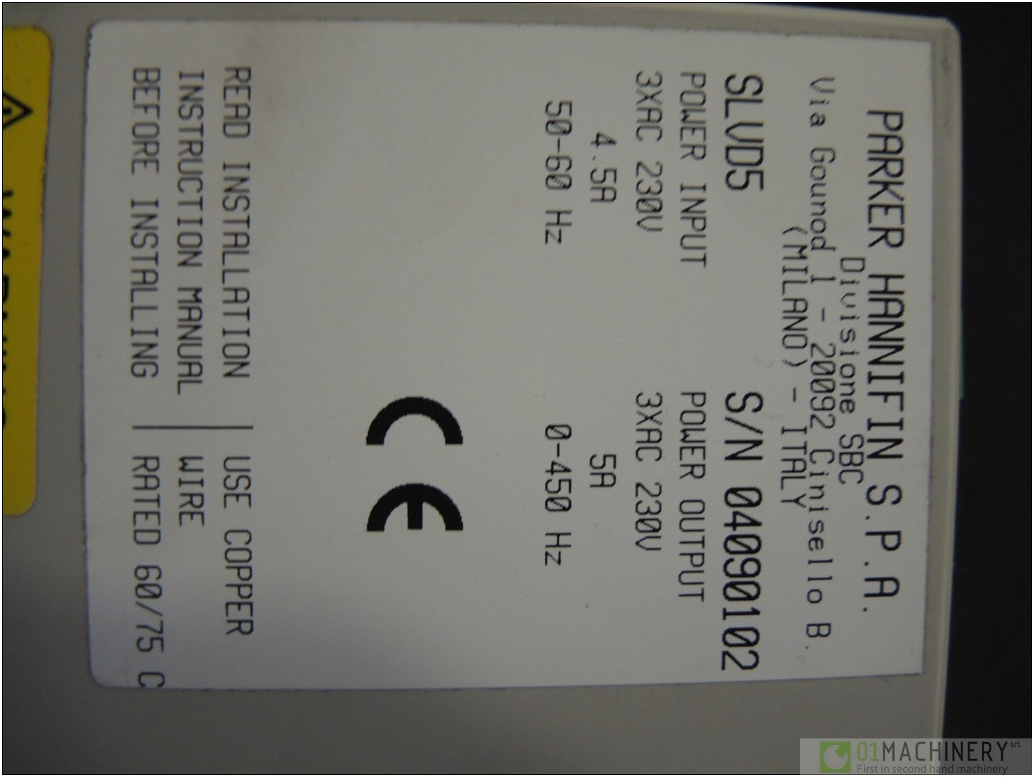 Used PARKER sLVD5 RC0010