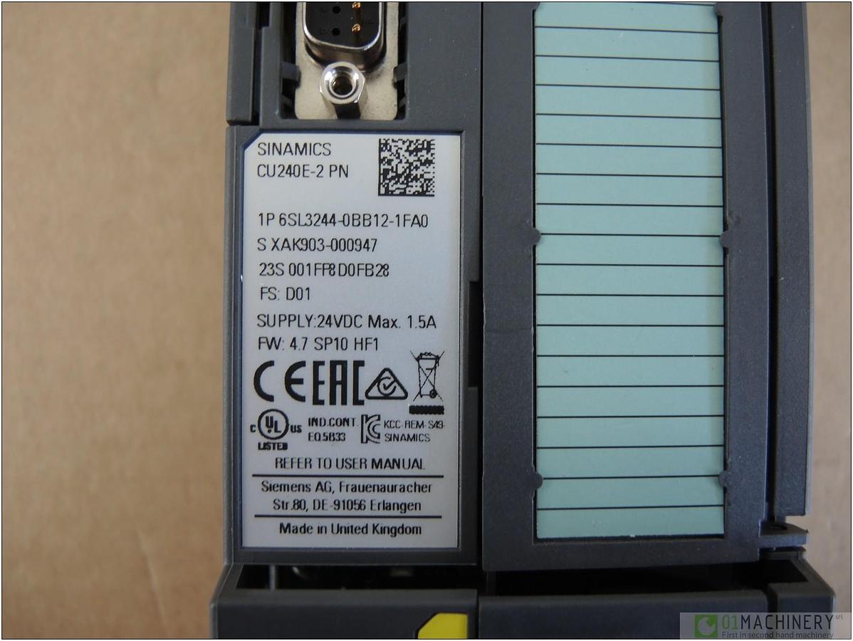 2010 SIEMENS SINAMICS CU240E-2 PN