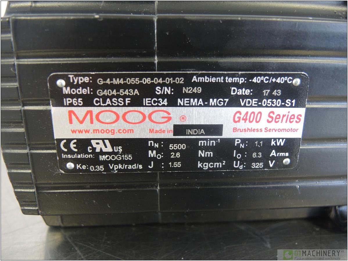 2017 MOOG G404-543A