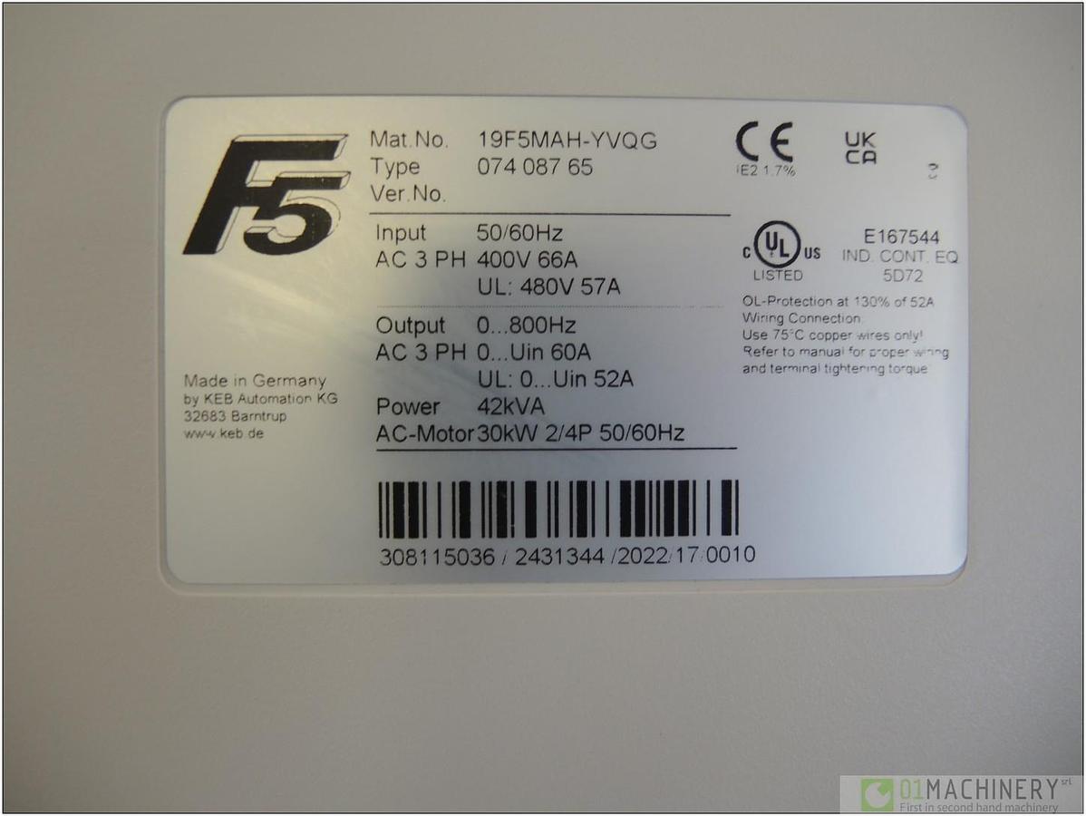 KEB COMBIVERT 19F5MAH-YVQG