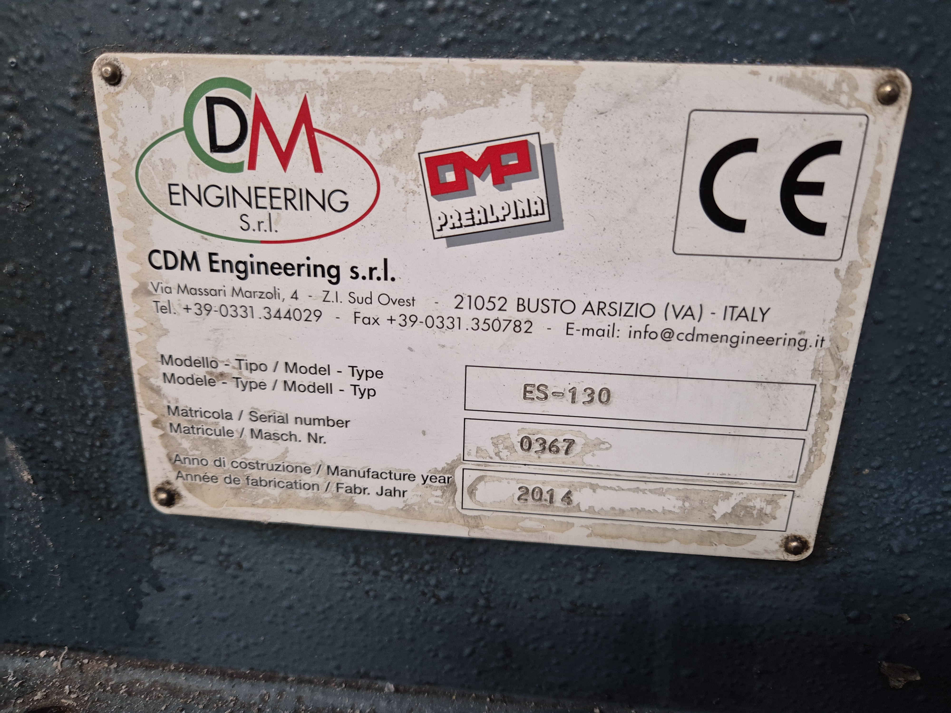 2014 CDM Engineering srl ES130