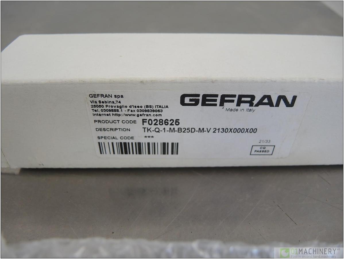 Used 2010 GEFRAN TK-Q-1-M-B25D-M-V AI1460