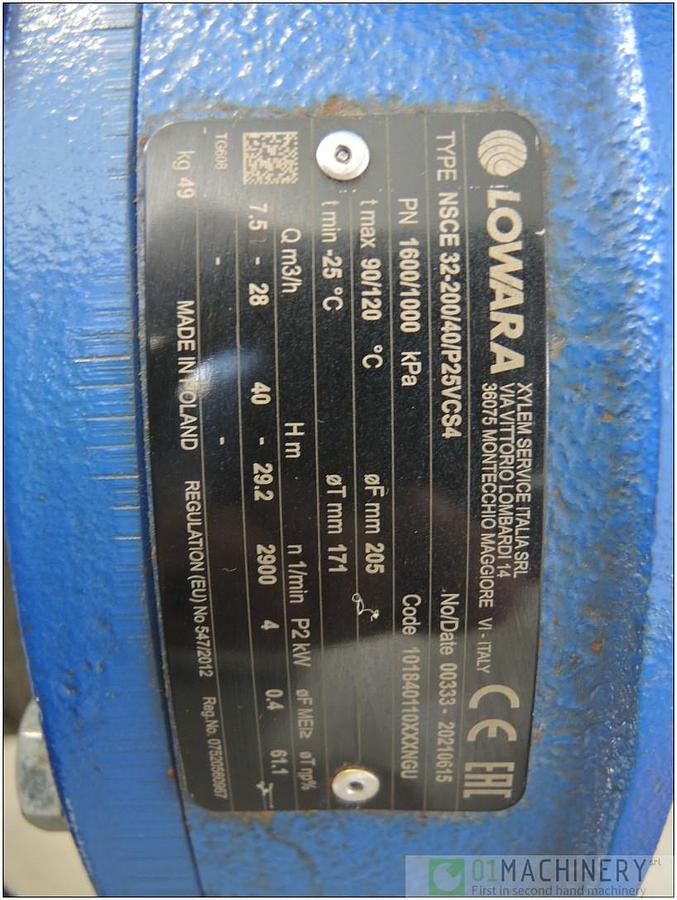 2021 LOWARA NSCE32-20040P25VCS4