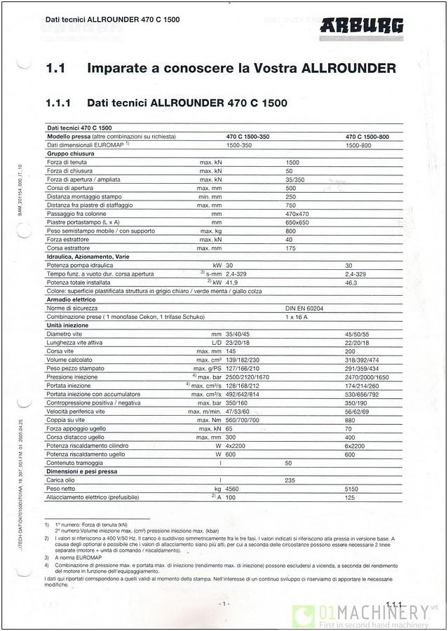 2006 ARBURG 470C 1500 - 350 ADV