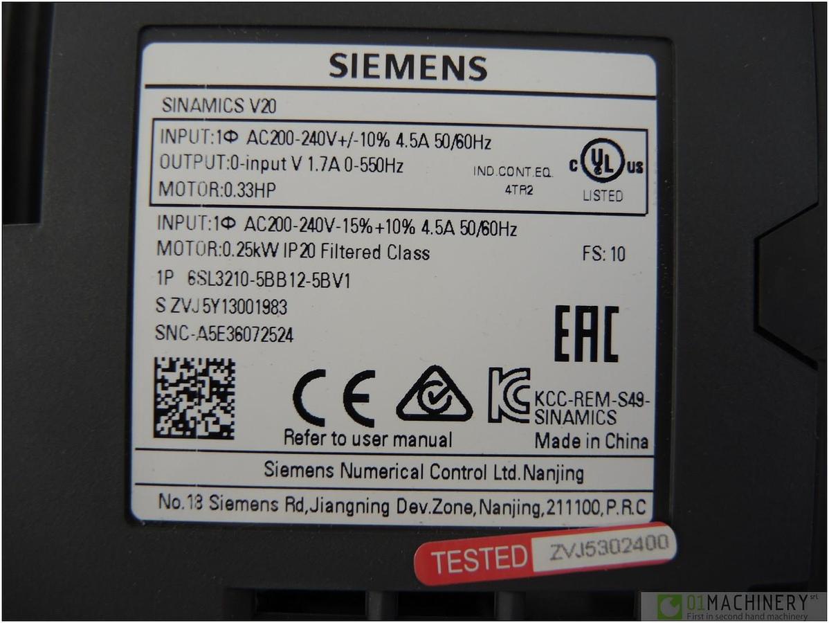 SIEMENS Sinamics V20
