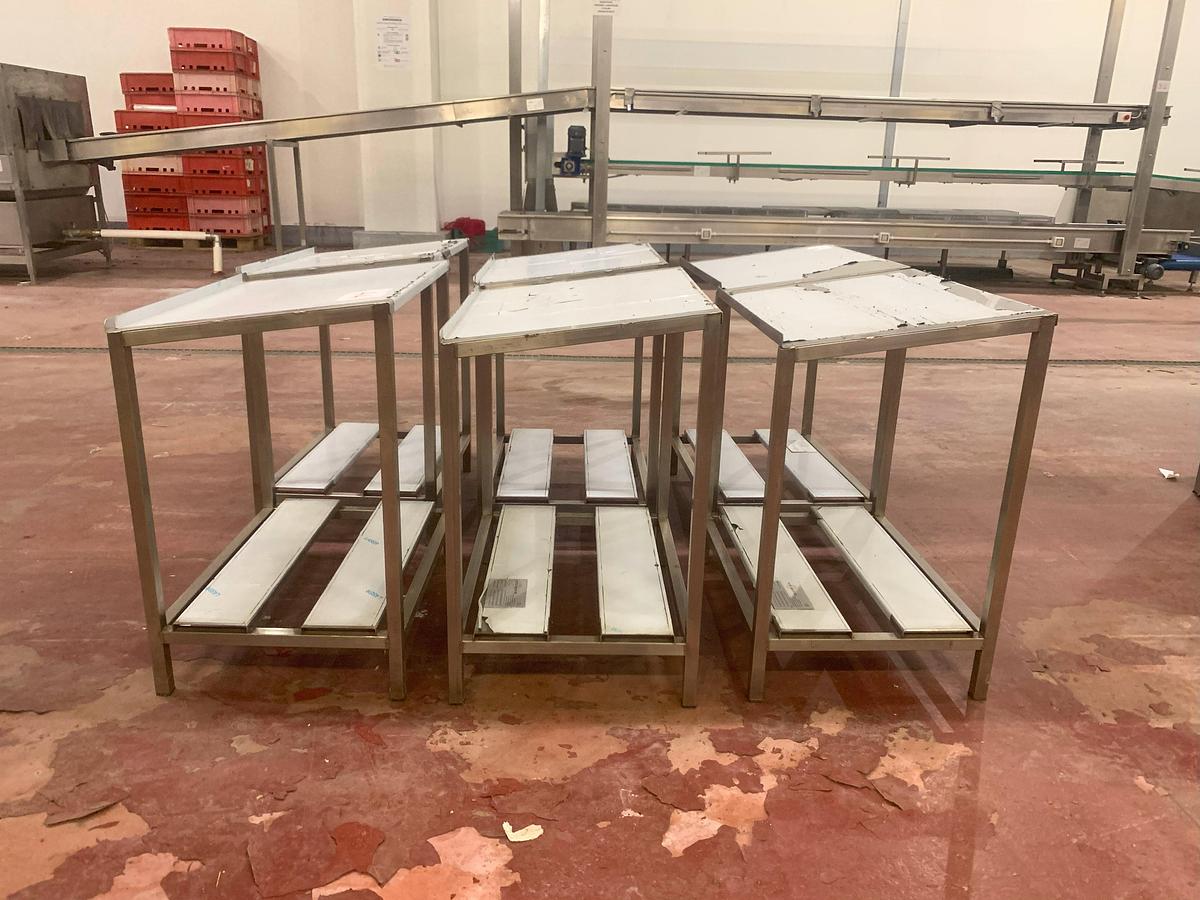 Usato TAVOLI IN ACCIAIO AL0885