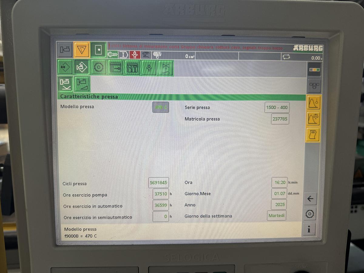 2016 ARBURG 470C 1500- 400 GOLD