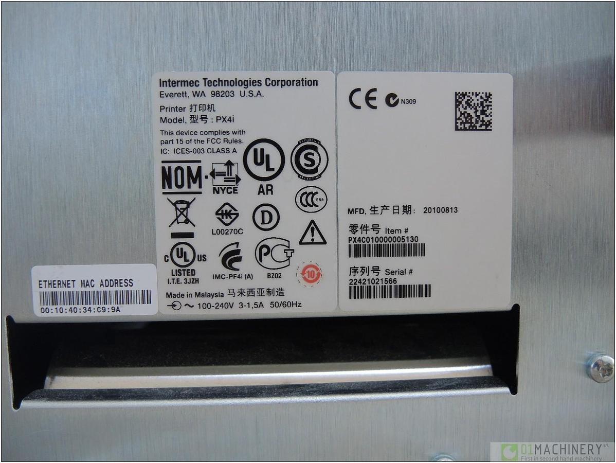 2010 INTERMEC Px4i