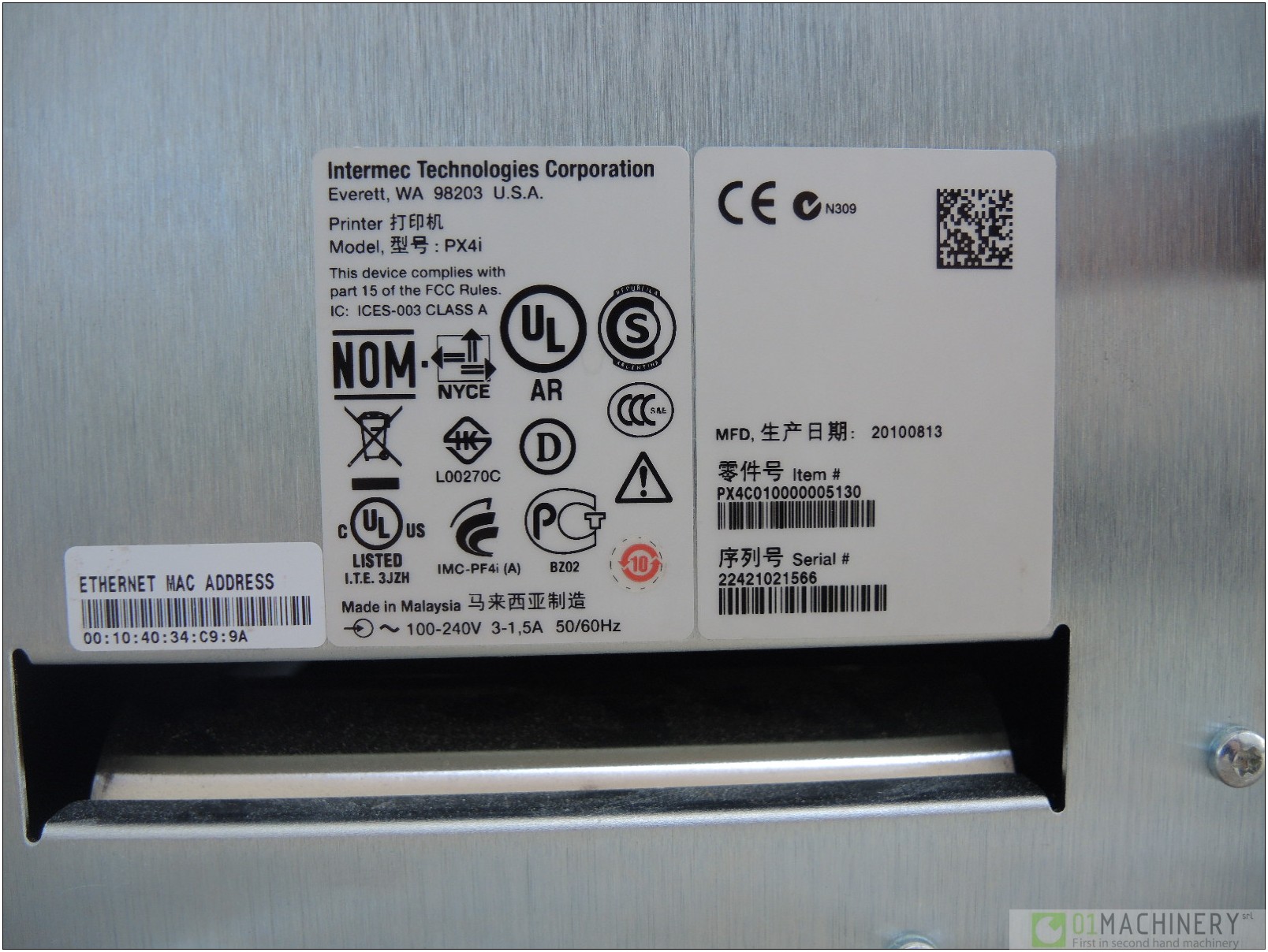 2010 INTERMEC Px4i