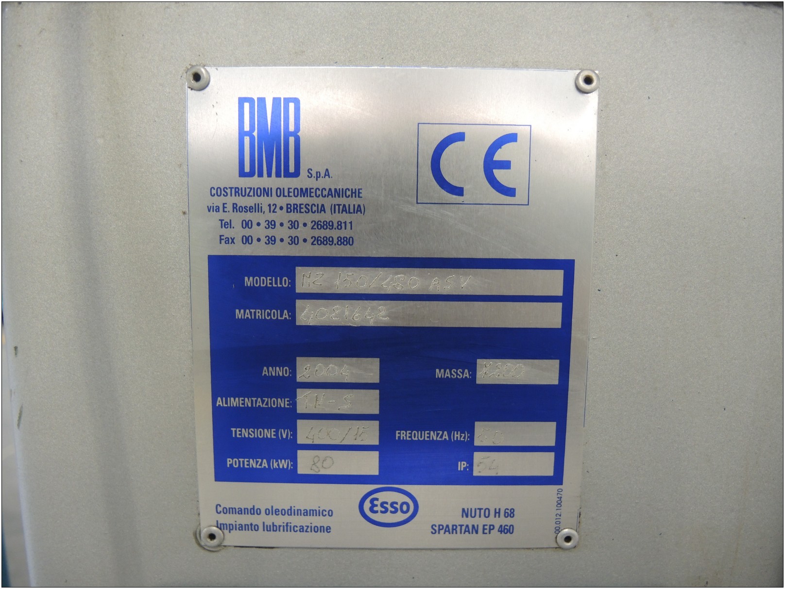 2004 BMB MZ 150/480 ASV