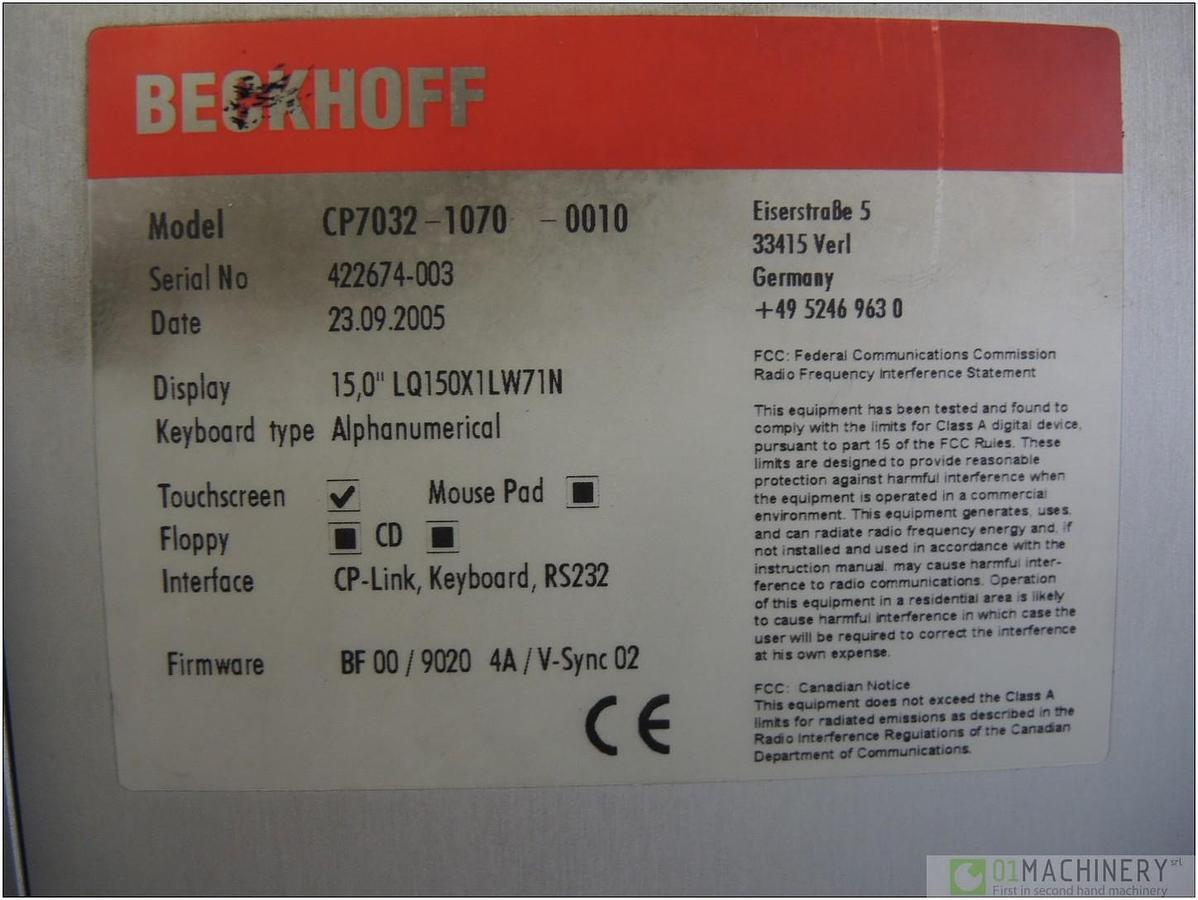  BECKHOFF CP7032-1070-0010