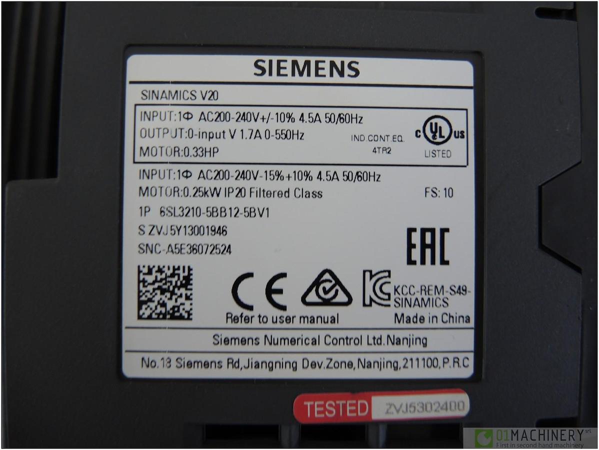 SIEMENS Sinamics V20