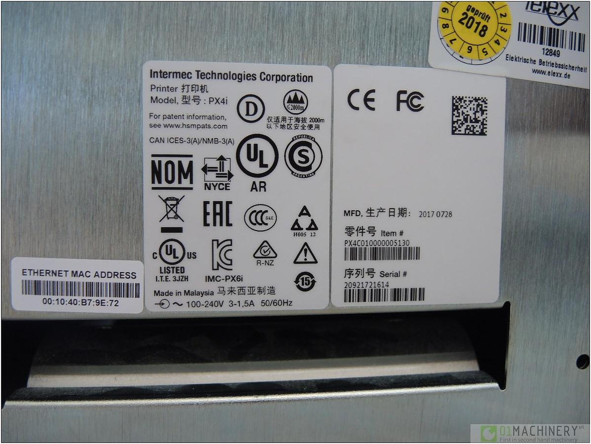 2017 INTERMEC Px4i
