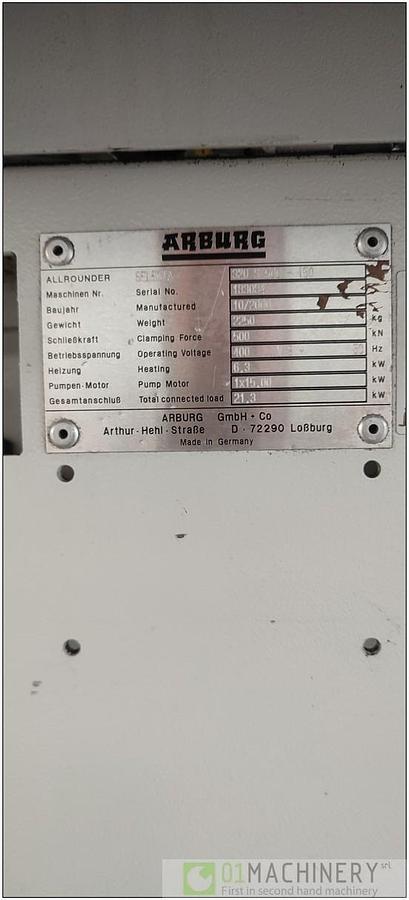 Usato 2000 ARBURG 320S 500-150 IN0156