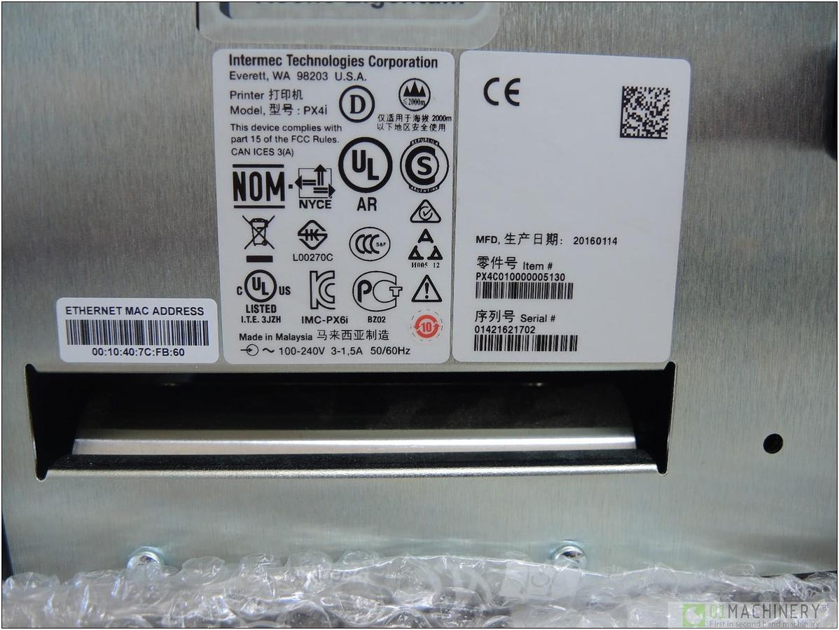 2016 INTERMEC PX4i