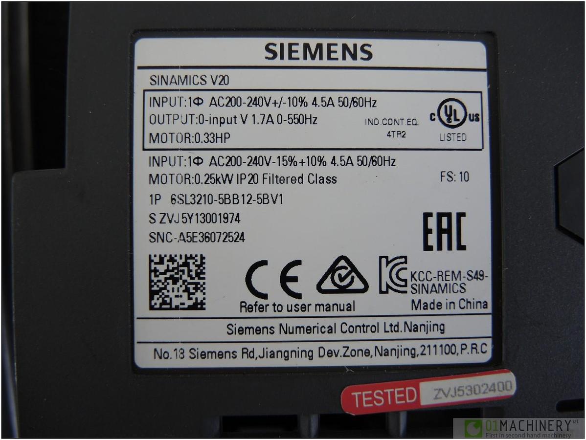  SIEMENS Sinamics V20