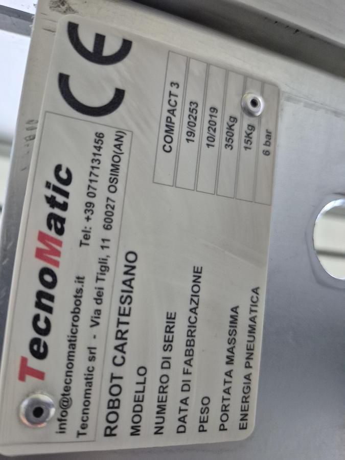 2019 TECNOMATIC COMPACT 3 CNC