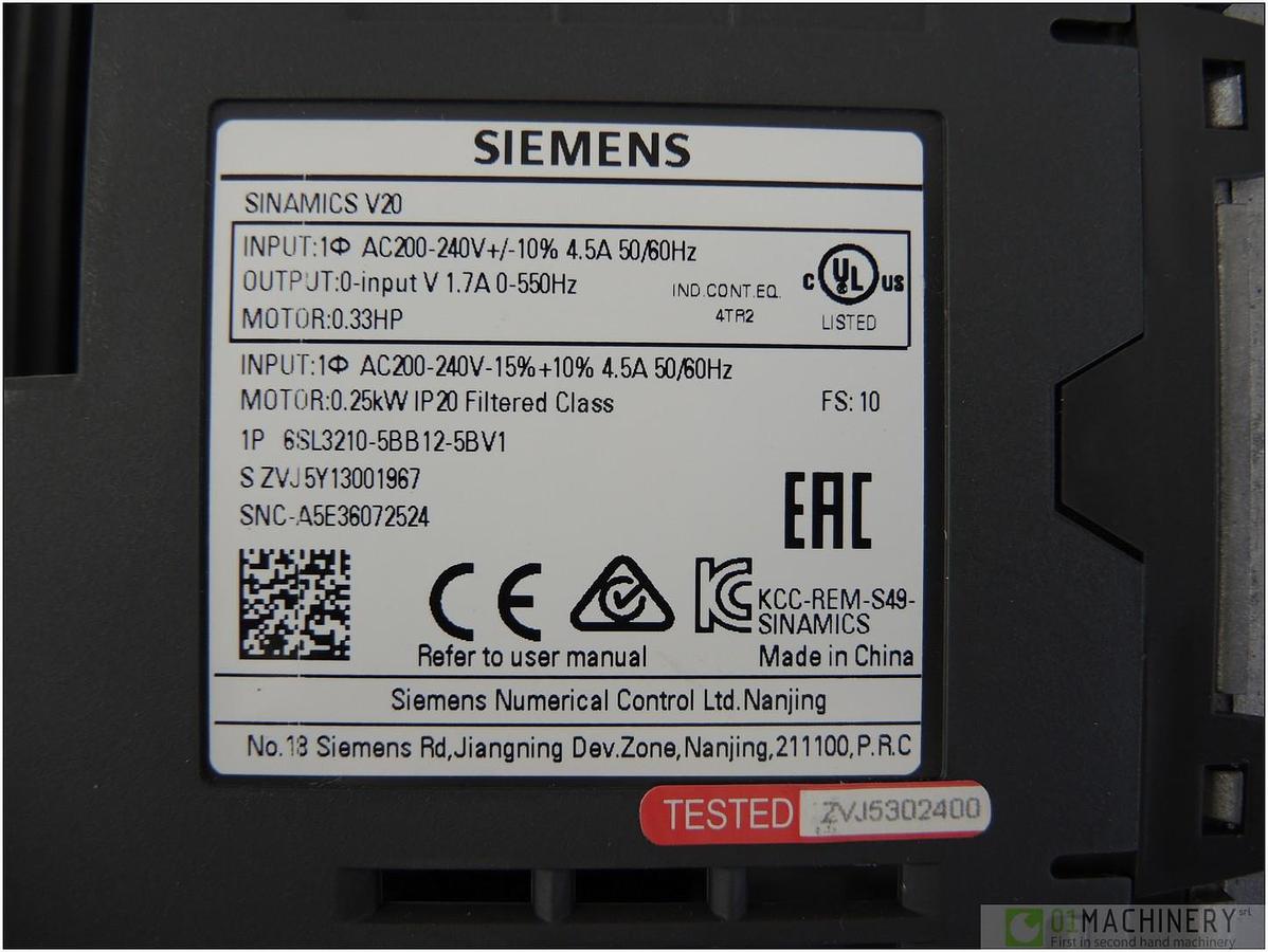SIEMENS Sinamics V20