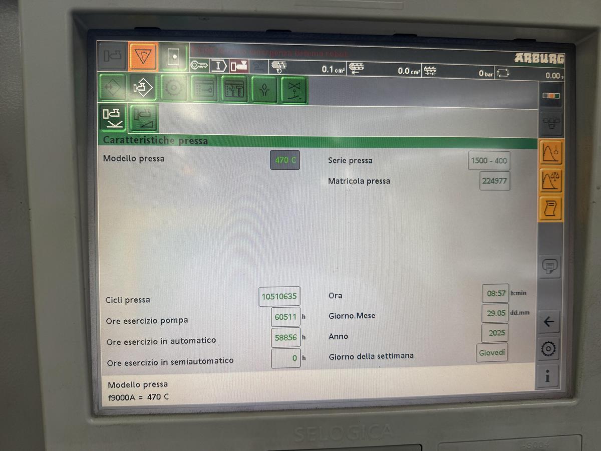 2013 ARBURG 470C 1500- 400 GOLD