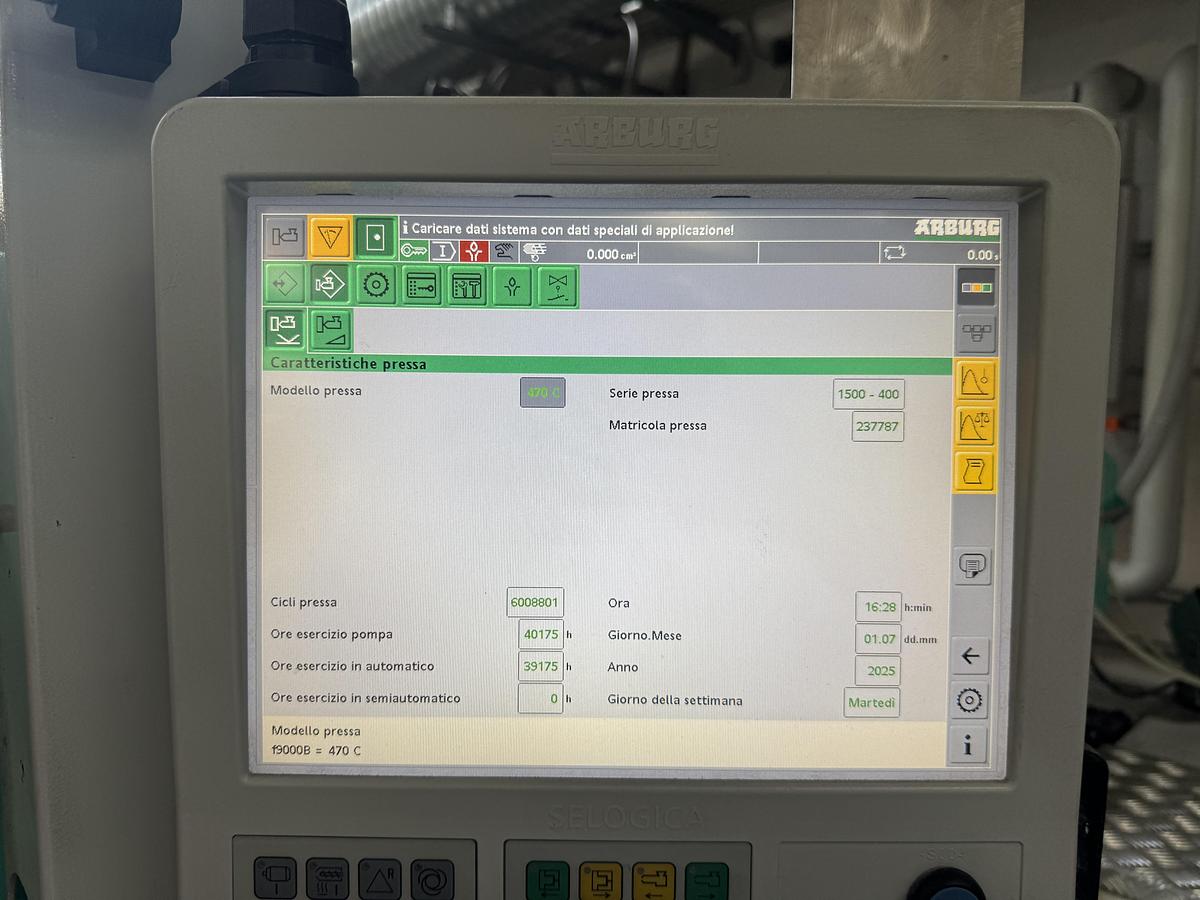 2016 ARBURG 470C 1500- 400 GOLD