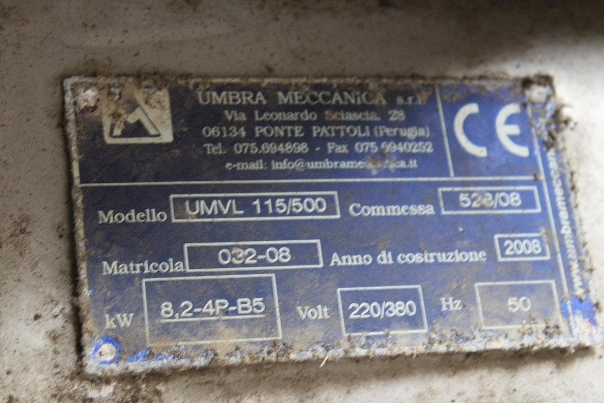 2008 UMBRA MECCANICA UMVL 115/500