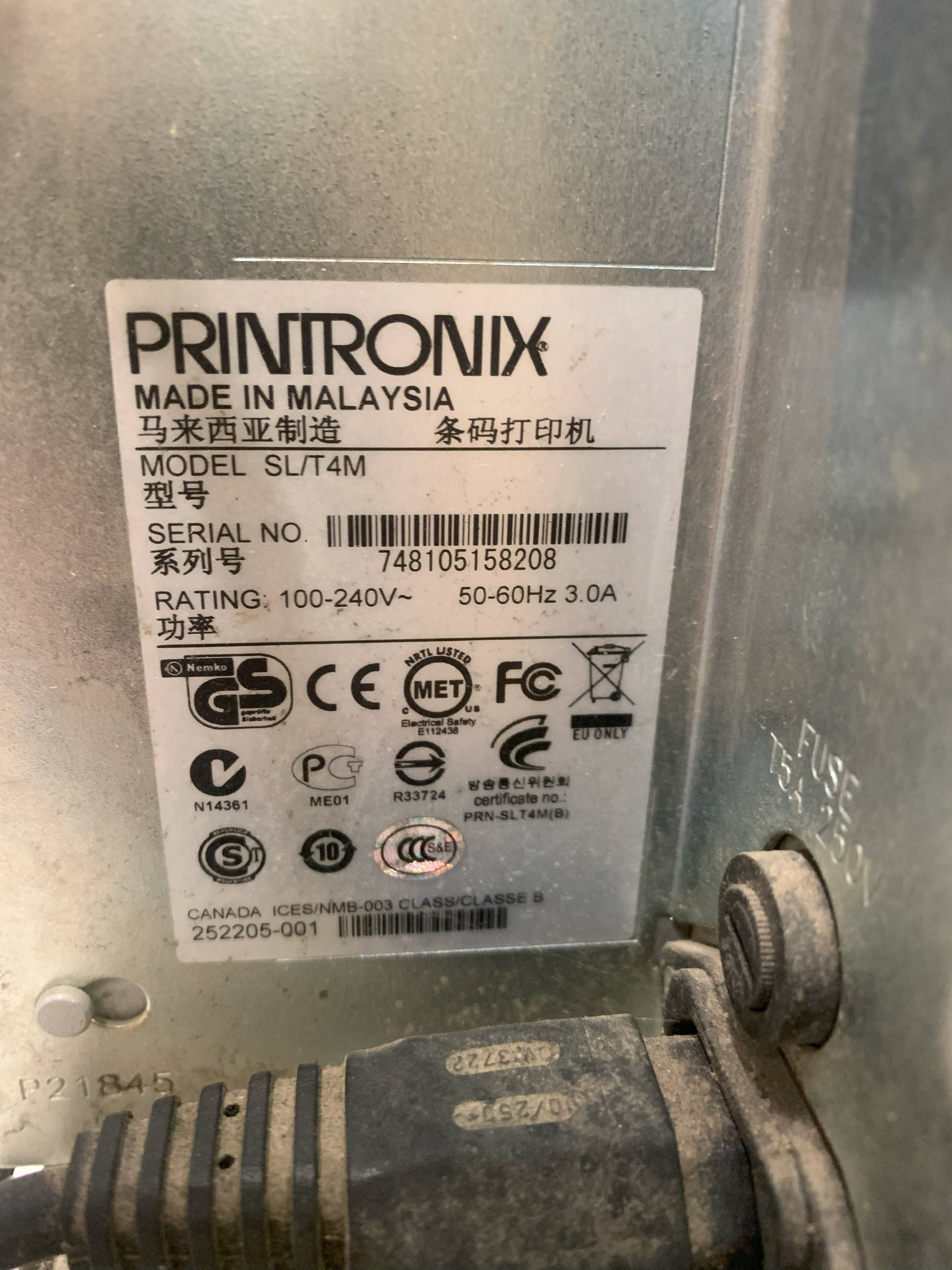 PRINTONIX SL/T4M