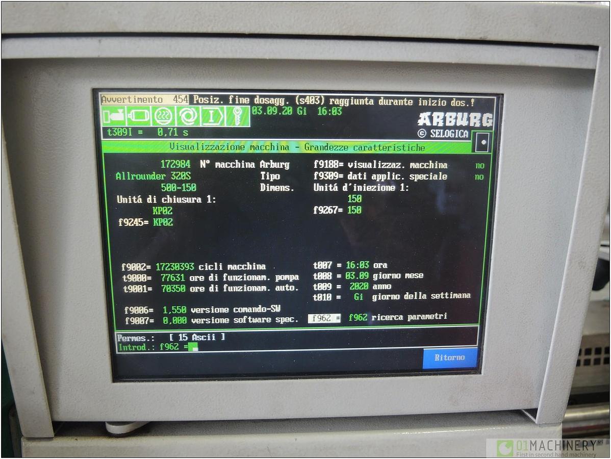 1998 ARBURG 320S 500-150