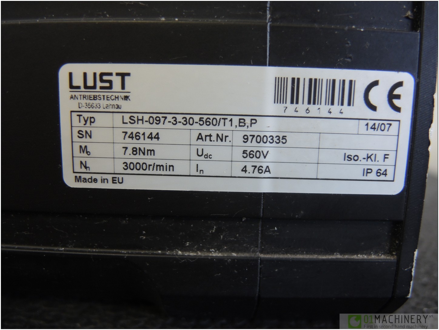 Usato 2007 LUST LSH-097-3-30-560/T1 AI2885