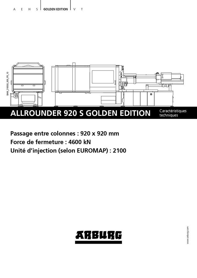 Usato 2011 ARBURG 920S 4600-2100 IN0560