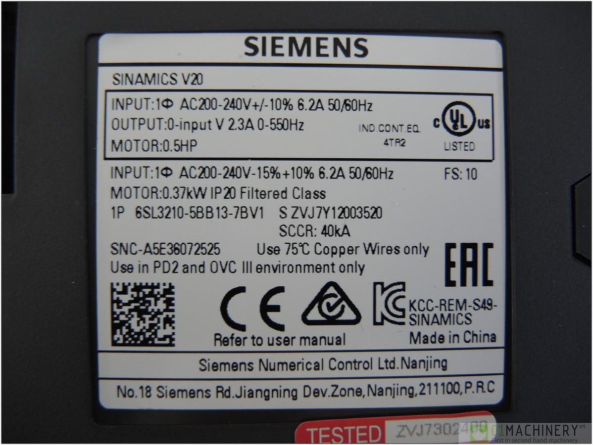  SIEMENS Sinamics V20