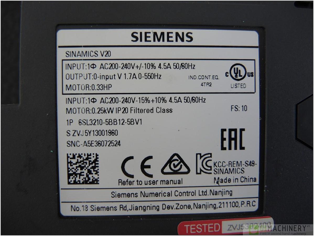  SIEMENS Sinamics V20