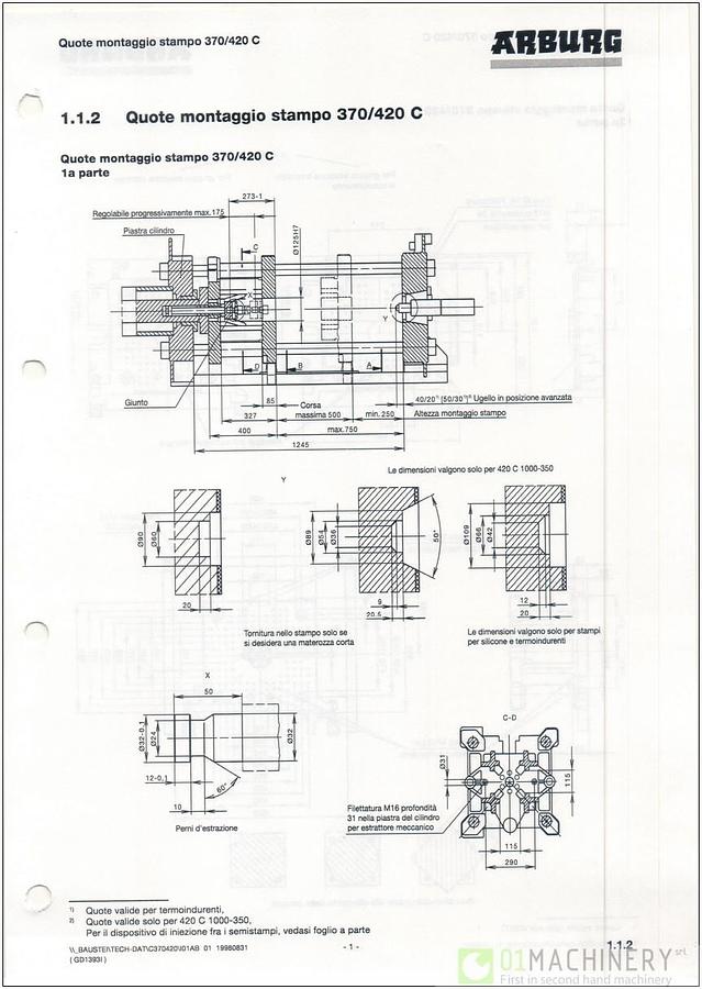 Usato 1999 ARBURG 420C 1000-350 IN0338