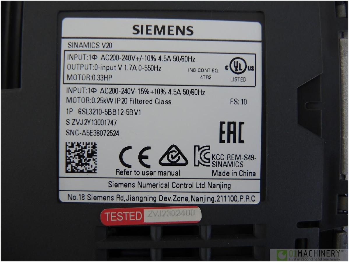 SIEMENS Sinamics V20