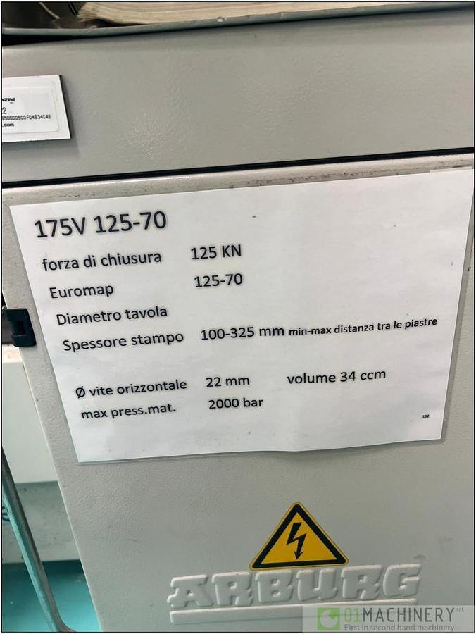 2006 ARBURG 175 V 125-70