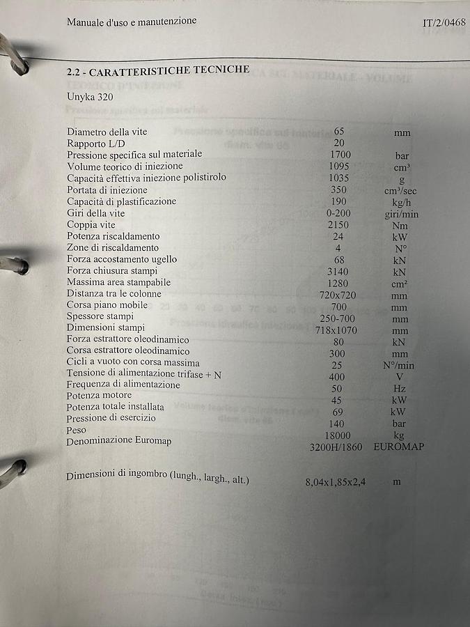 2010 PLASTIC METAL UNIKA 320
