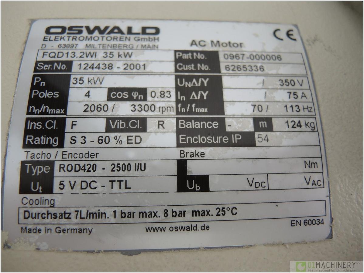 2001 OSWALD FQD13.2WI 35Kw