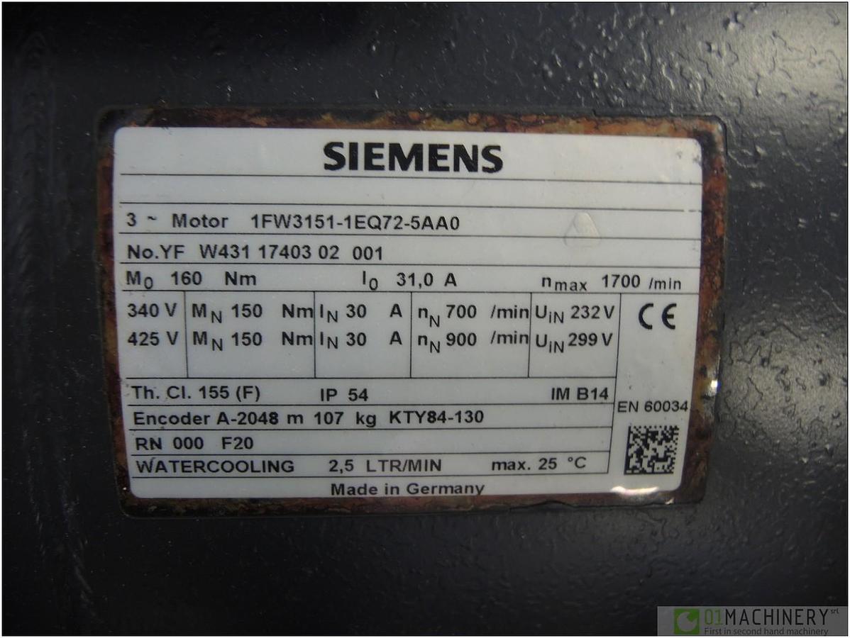 Usato SIEMENS 1FW3151-1EQ72-5AA0 AI3167