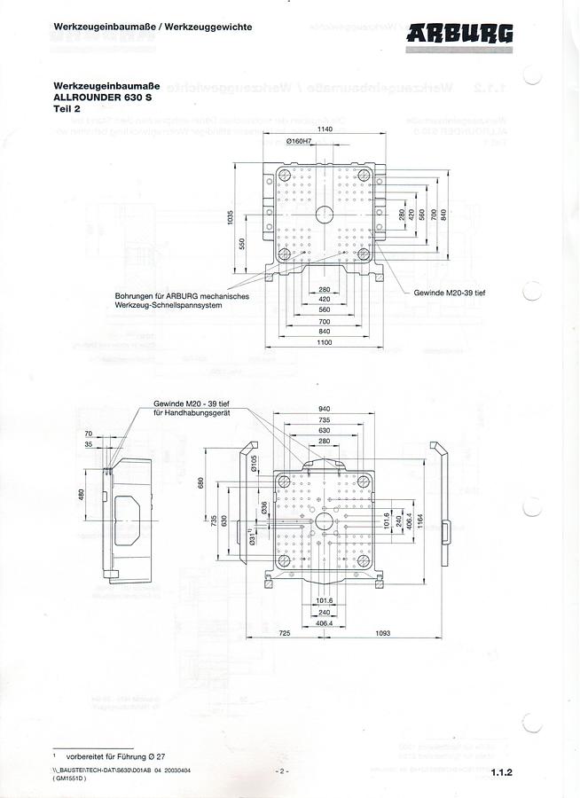 2003 ARBURG 630 S 2500-1300